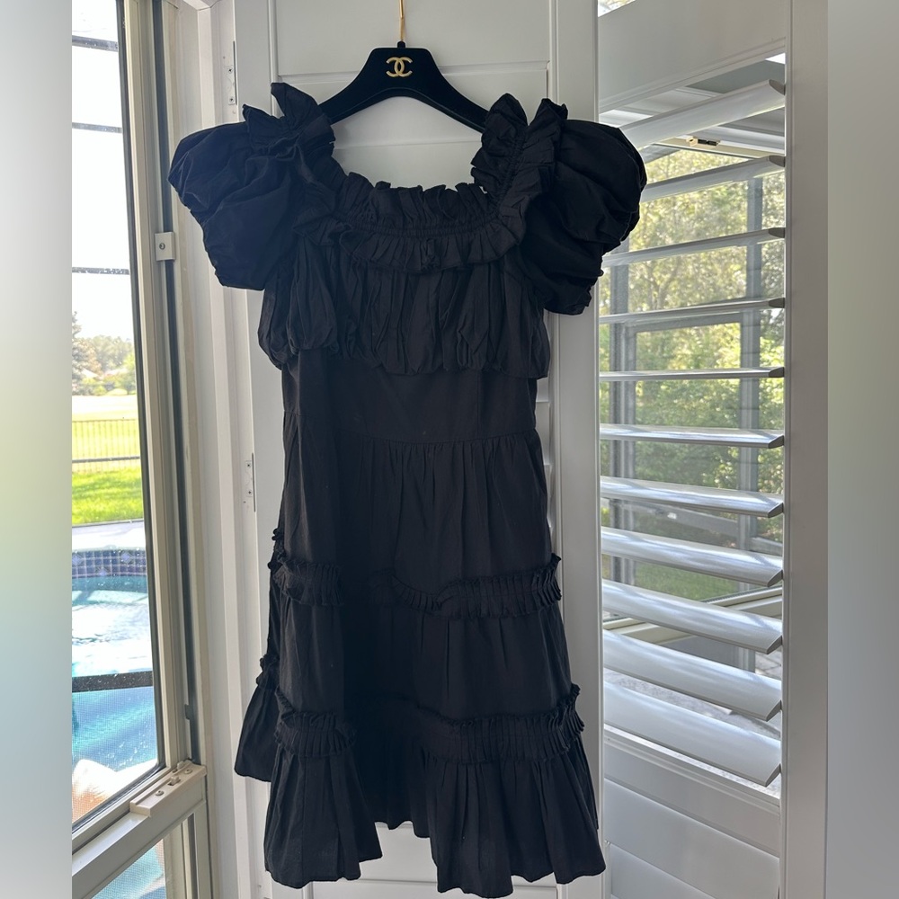 Love The Label Anthropologie Rosaline Dress Black Size Small - Picture 5 of 6